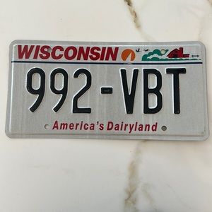 WISCONSIN License Plate